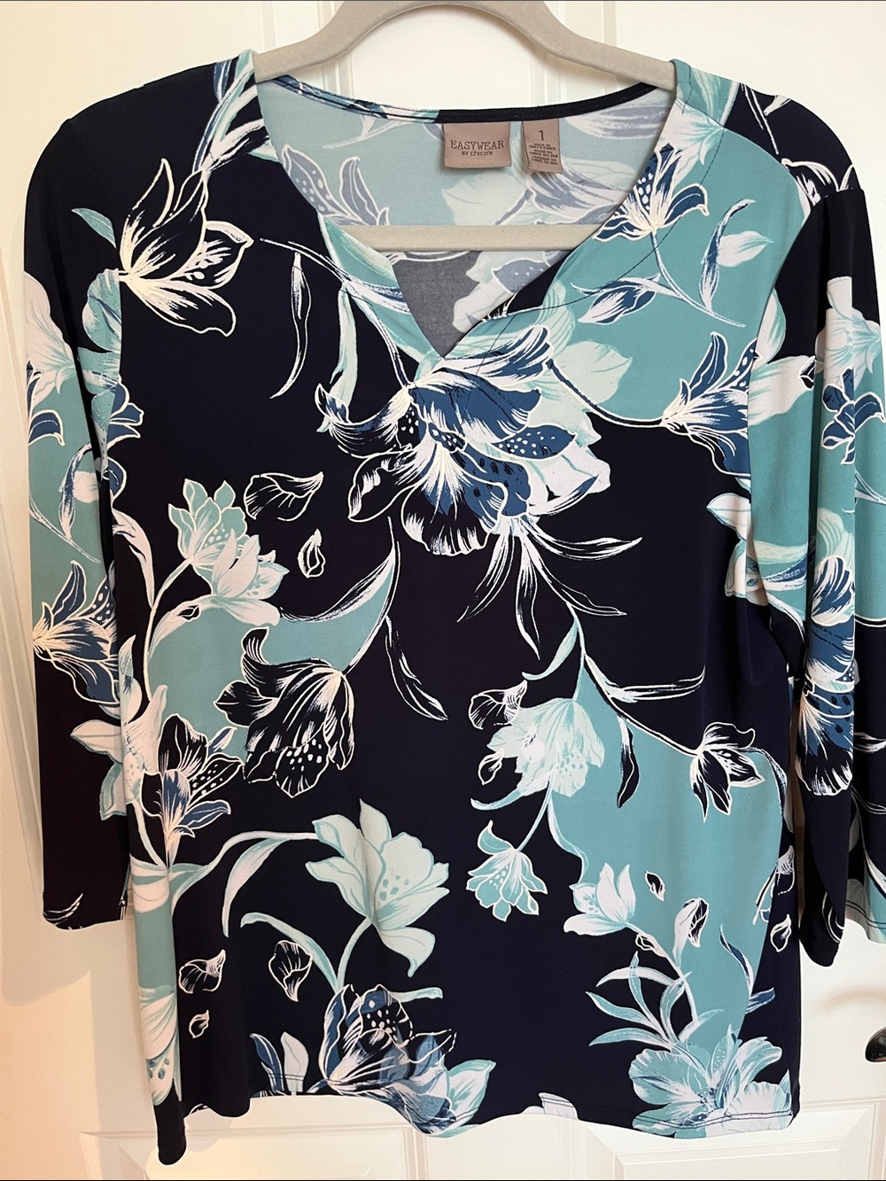 Comfy and beautiful top by Chico’s easy wear